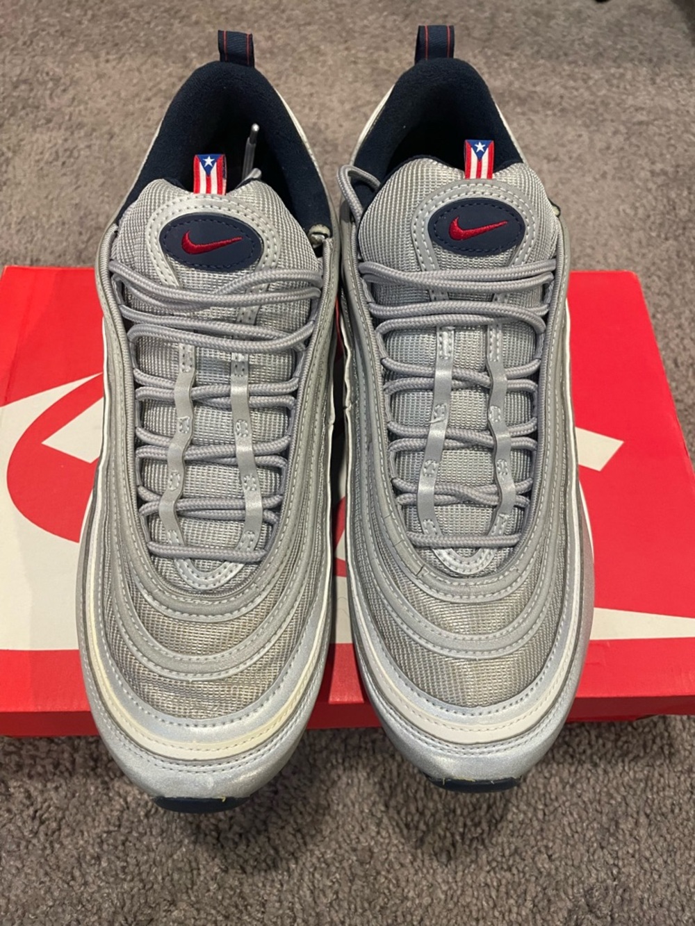 Nike Men’s Air Max 97 OG — 2021 SP Puerto Rico Retro — Size 11.5